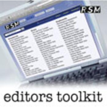 RSM092 Editors Toolkit Vol. 1